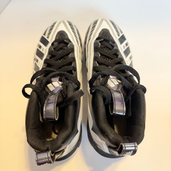 Adidas Freak Youth Football Cleats Size 4 Black White Molded Stud - Picture 11 of 15